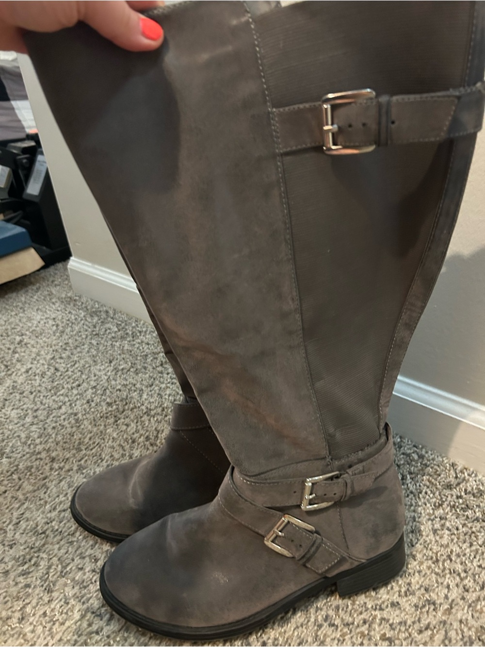 Torrid Buckle Knee High Riding Boots
Size: 9WW (Extra Wide Width Footbed)